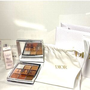 Dior bundle backstage Pigmented eyeshadows palette+drawstring pouch+ skin care